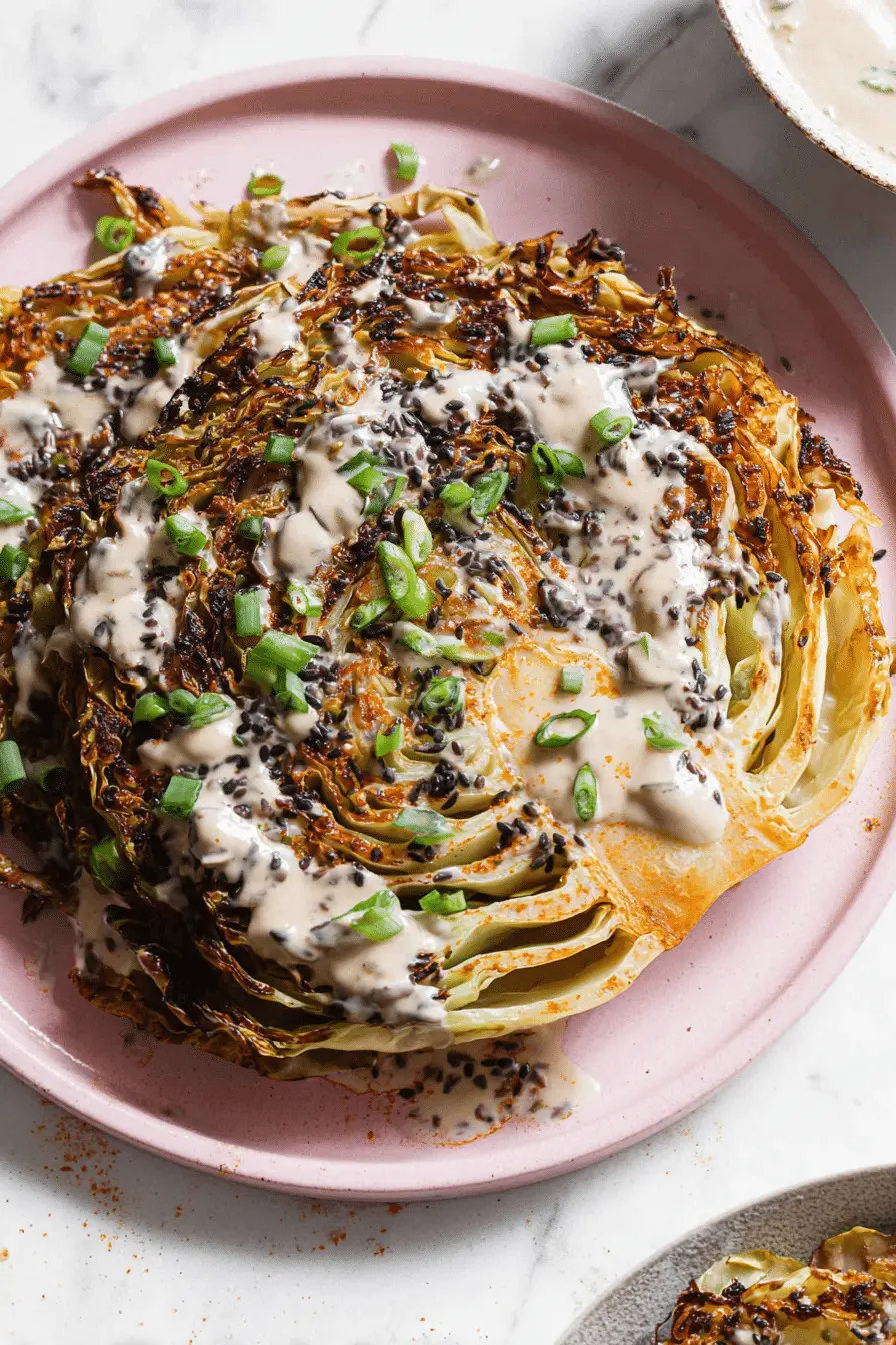 Preview of The Air Fryer Cabbage Tahini Steaks I Make for Quick Weeknights
