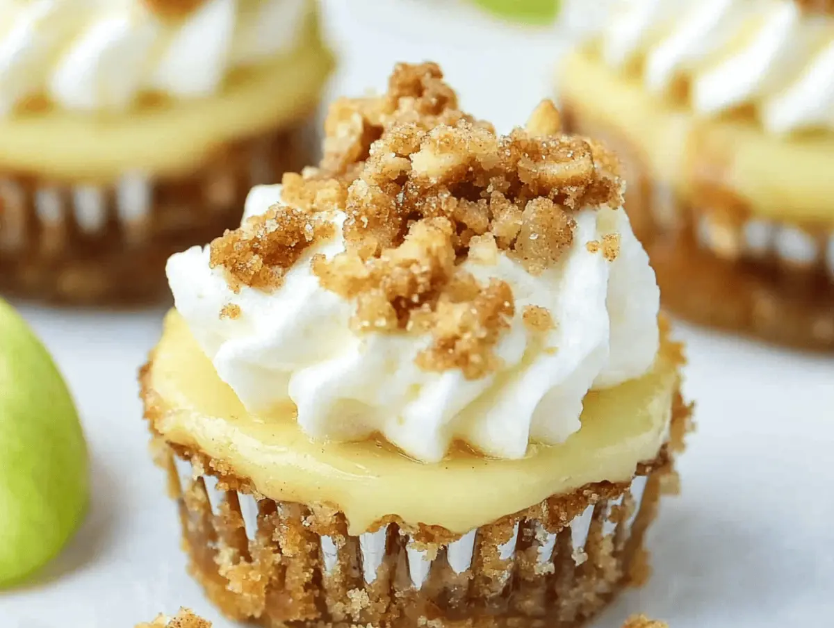 Preview of Apple Crisp Mini Cheesecakes