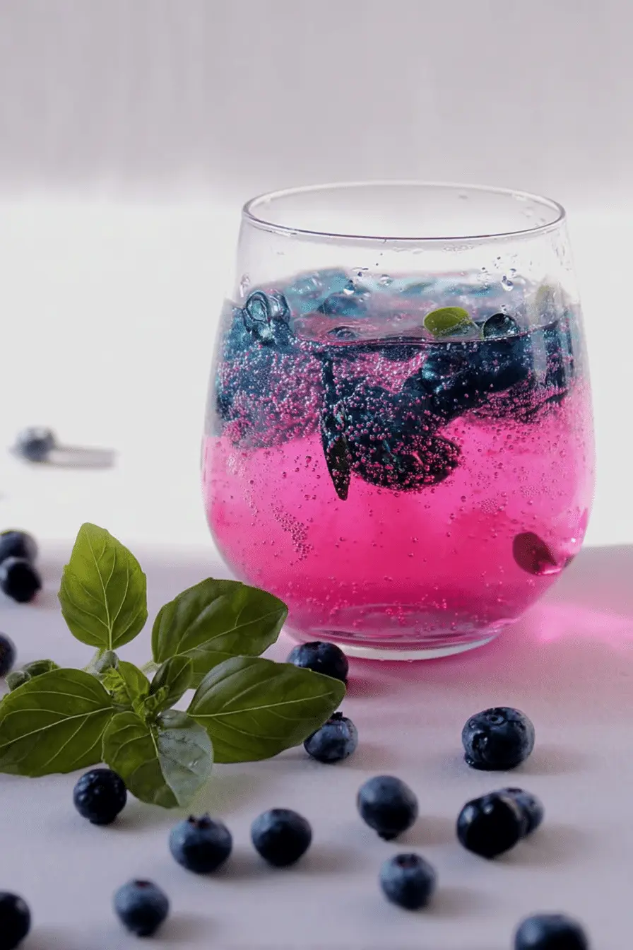 The Blueberry Basil Soda Spritzer I Serve at Every Summer Party