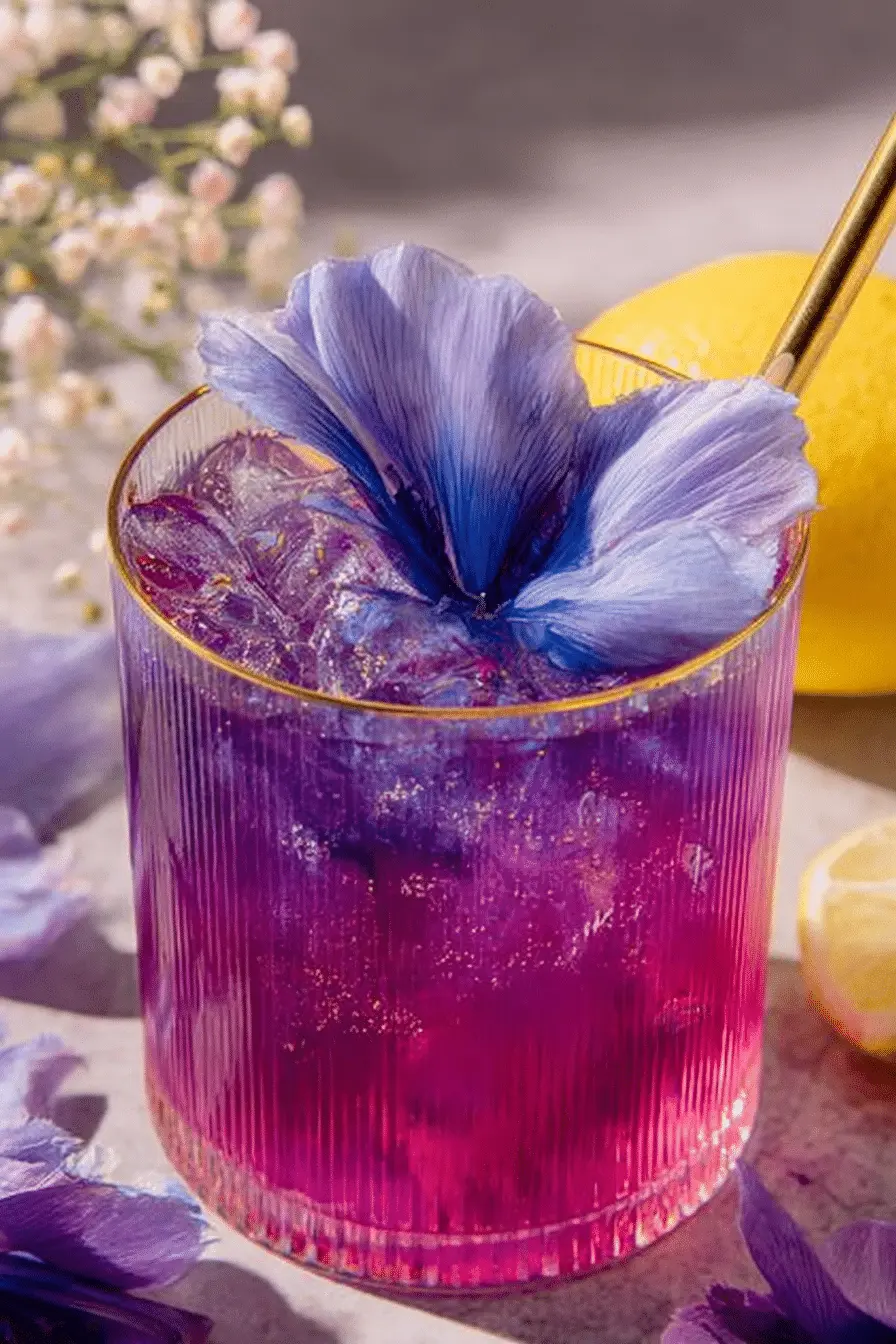 The Butterfly Pea Punch My Guests Always Ask For