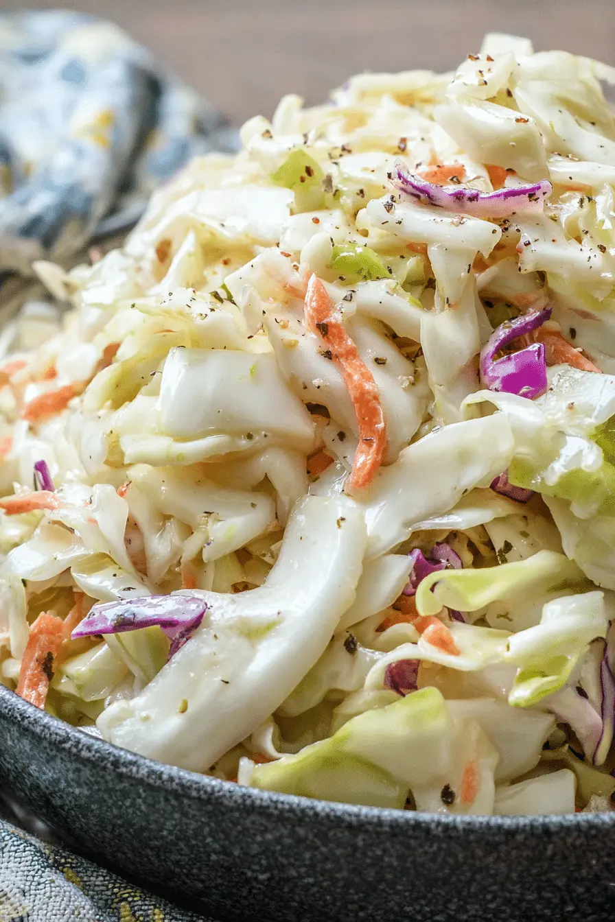 The Coleslaw My Guests Always Ask For — Classic Memphis-Style Coleslaw