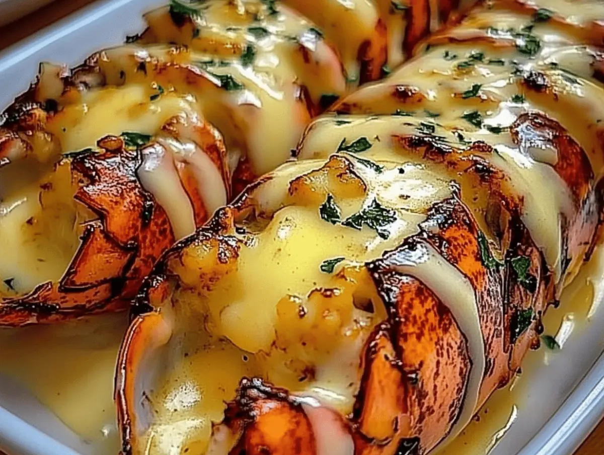 Creamy Garlic Butter Lobster Tails
