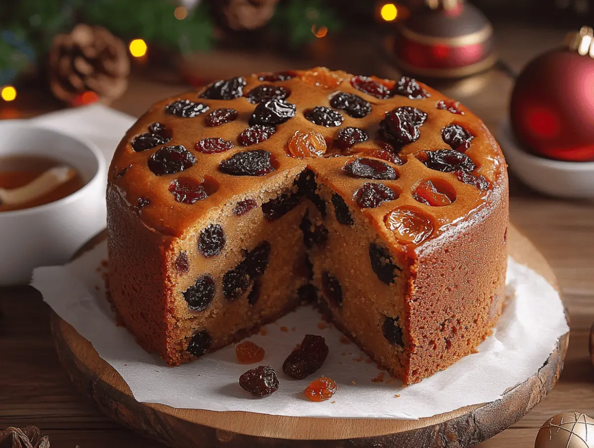 Deliciously Festive Joyful Holiday Cake