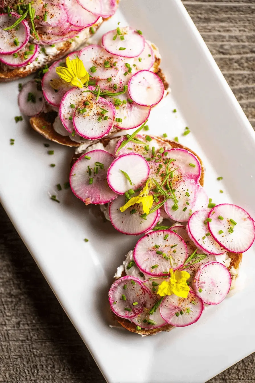 How I Make Easy French Buttered Radish Toasts in 15 Minutes