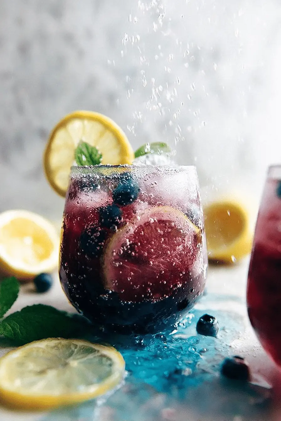 The Easy Sparkling Blueberry Lemonade I Make Every Summer