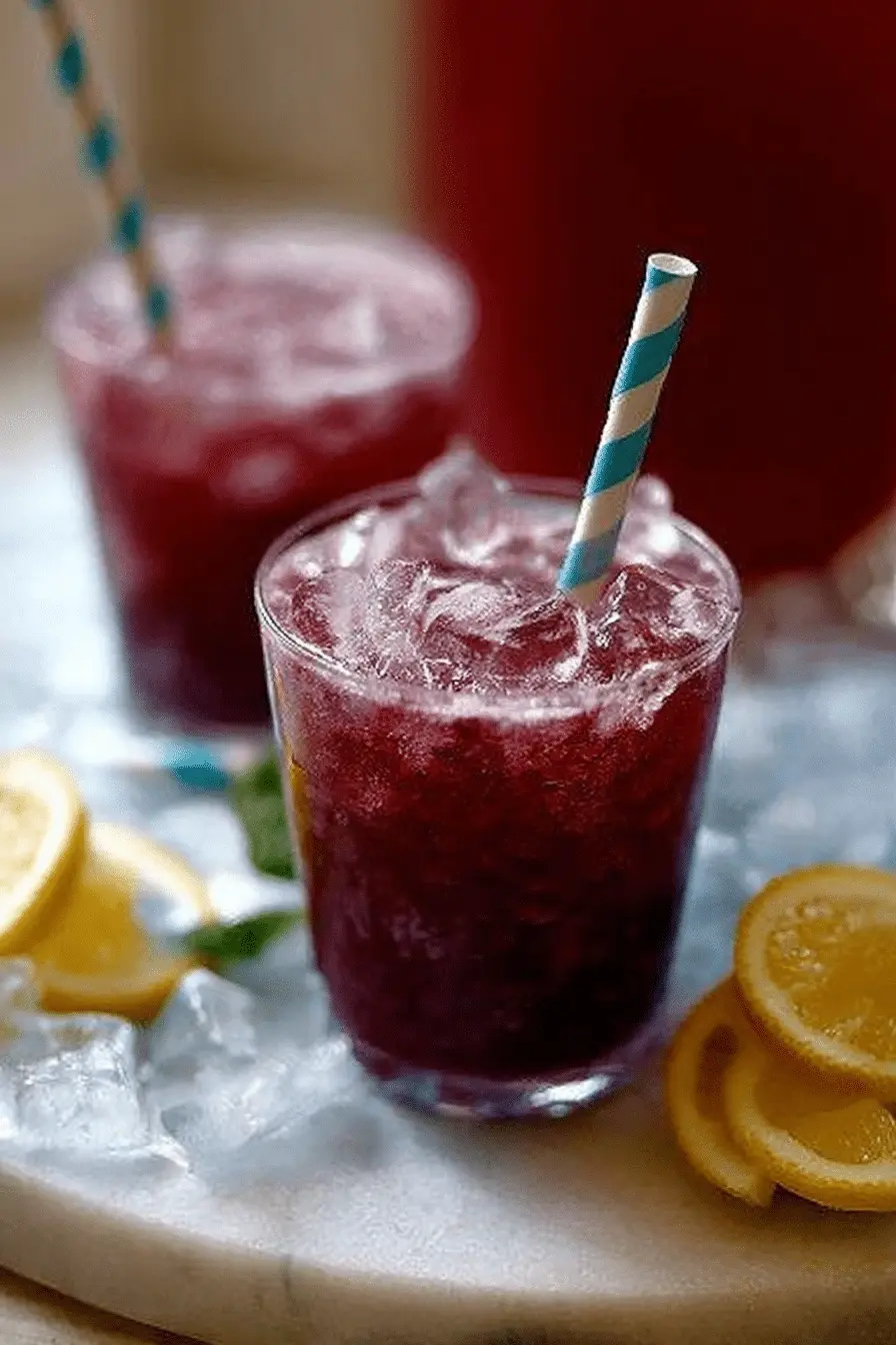 How I Make Fresh Blueberry and Mint Lemonade in 15 Minutes