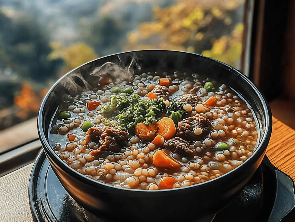Hearty Beef Barley Soup