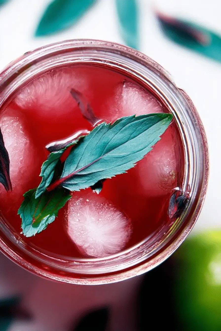 The Hibiscus Lime Iced Tea I Make All Summer