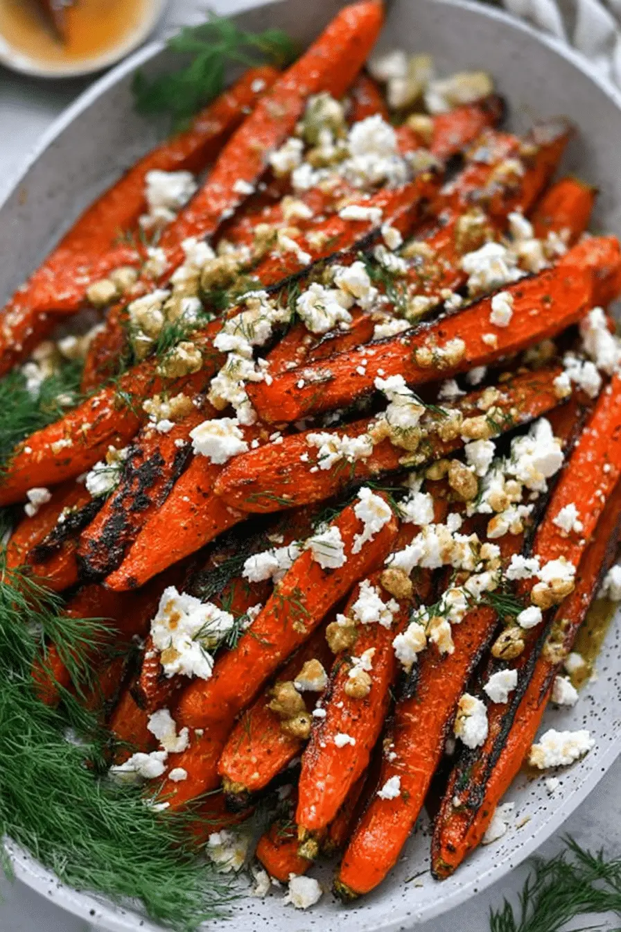 Honey Roasted Carrots with Feta & Dill: A Flavorful Side Dish Perfect for Any Meal