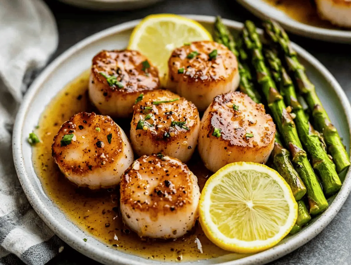 Lemon Garlic Scallops in 15 Minutes