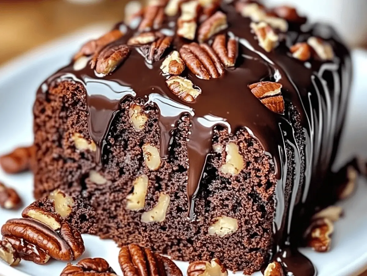 Luscious Chocolate Pecan Loaf
