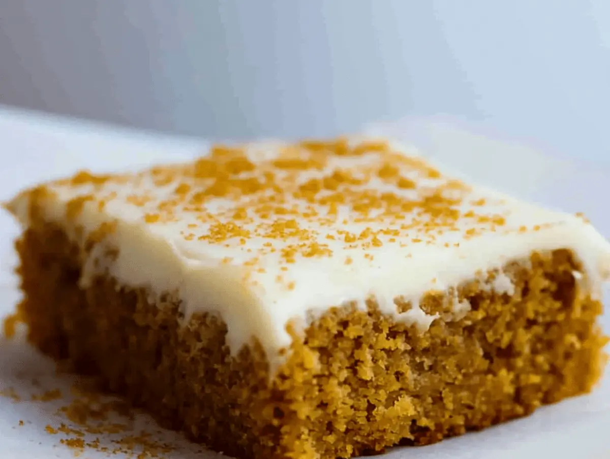 Pumpkin Bars with Cream Cheese Frosting