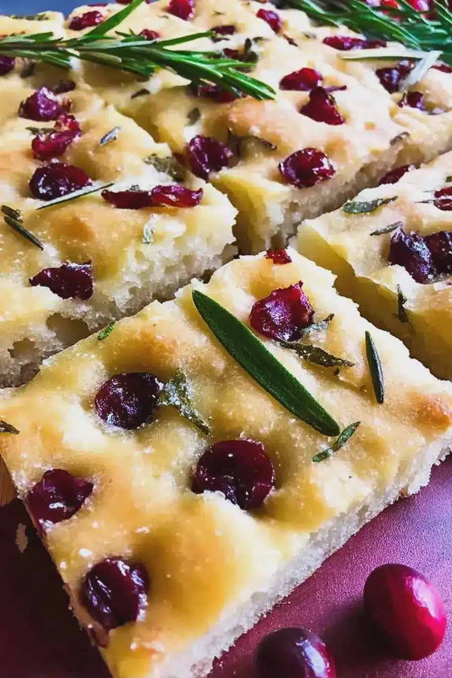The Focaccia My Guests Always Ask For — Rosemary Cherry Focaccia
