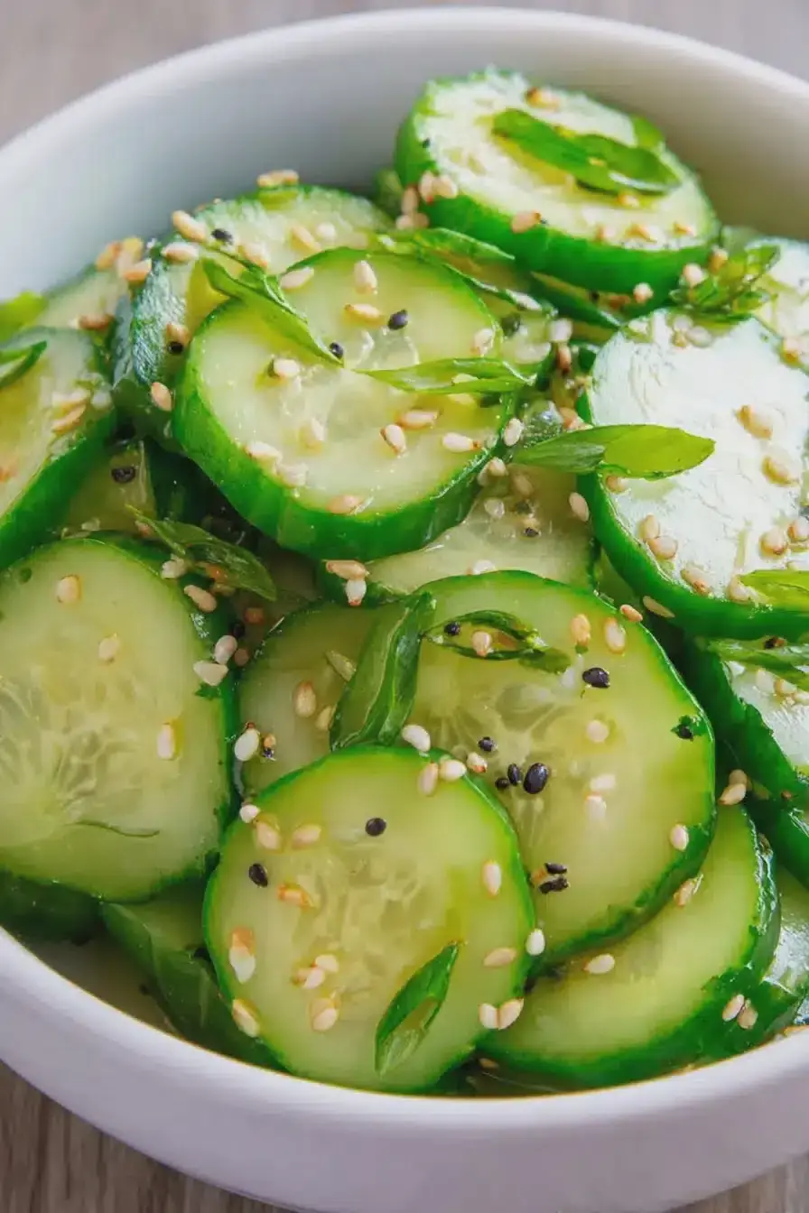 My Go-To Sesame Cucumber Salad with Everything Seasoning