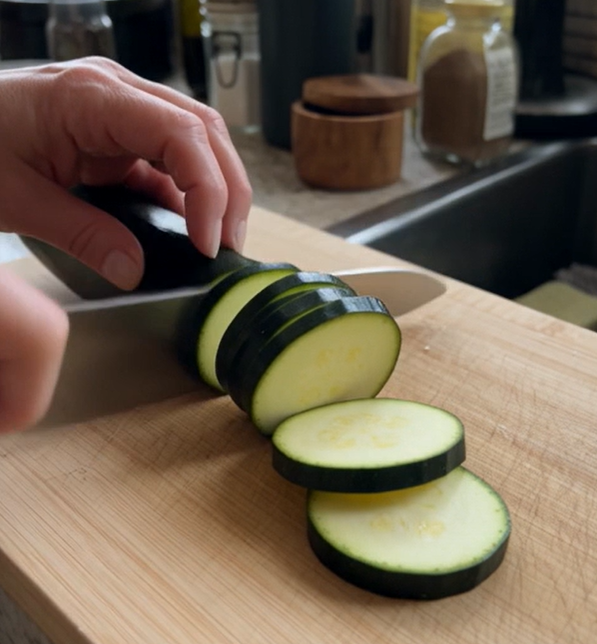 Step 2 for Crispy Air Fryer Parmesan Zucchini Chips: The Ultimate Guilt-Free Snack