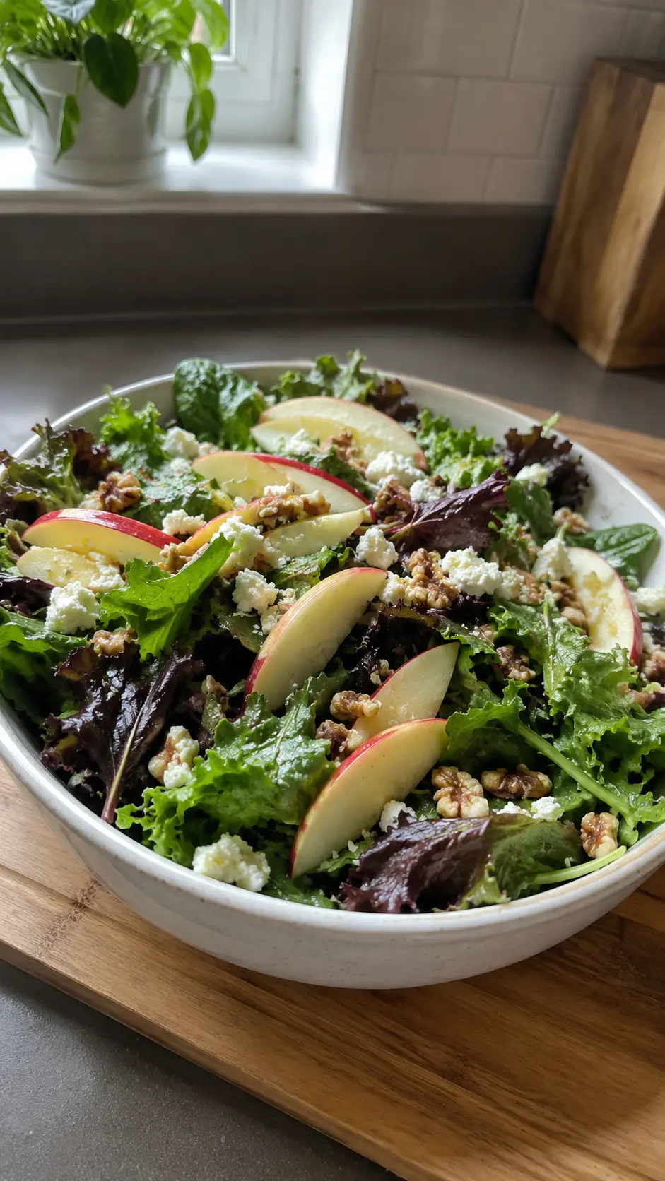 Apple Walnut Salad with Balsamic Vinaigrette