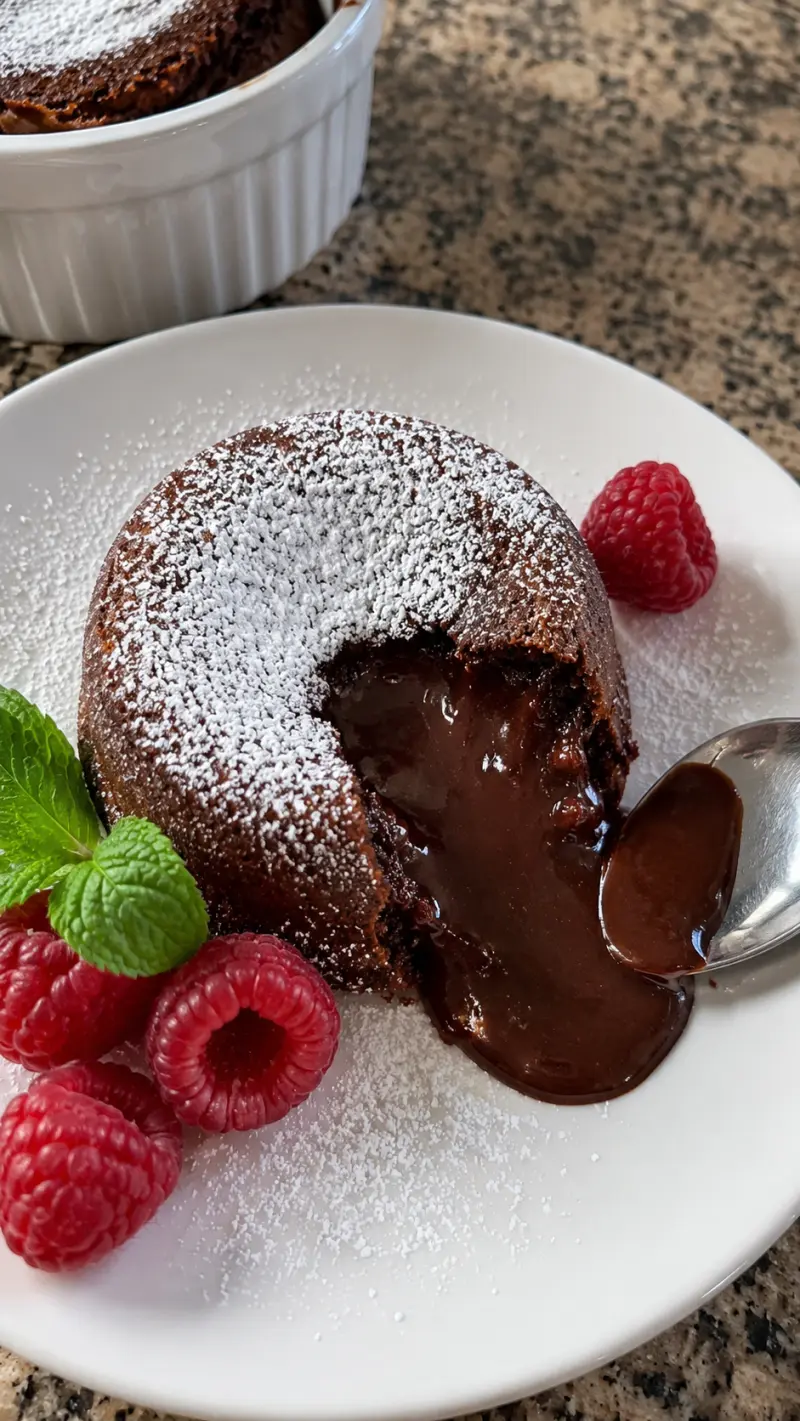 Easy Molten Lava Cake for Two