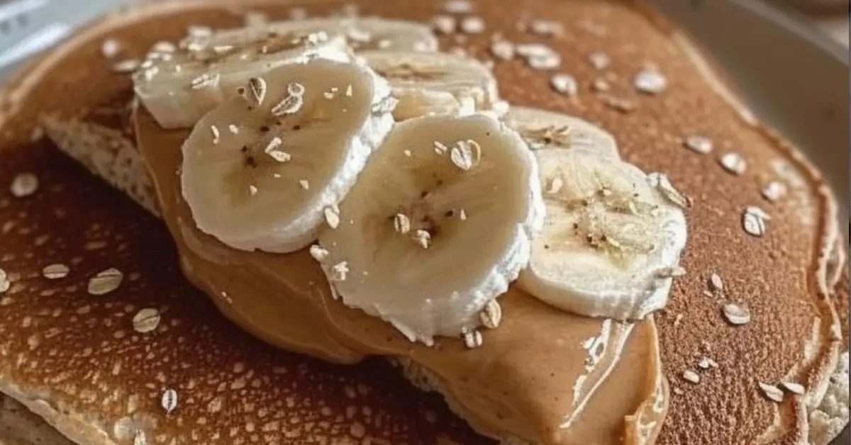 Banana Oatmeal Pancakes