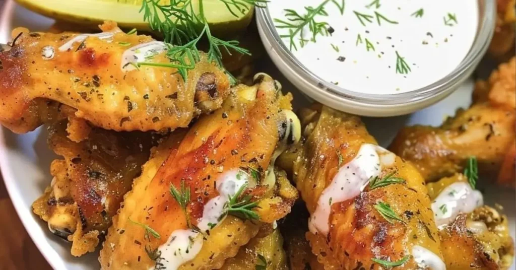 Dill Pickle Ranch Chicken Wings