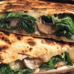 Spinach and Mushroom Quesadillas