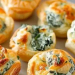 Spinach Dip Puff Bites