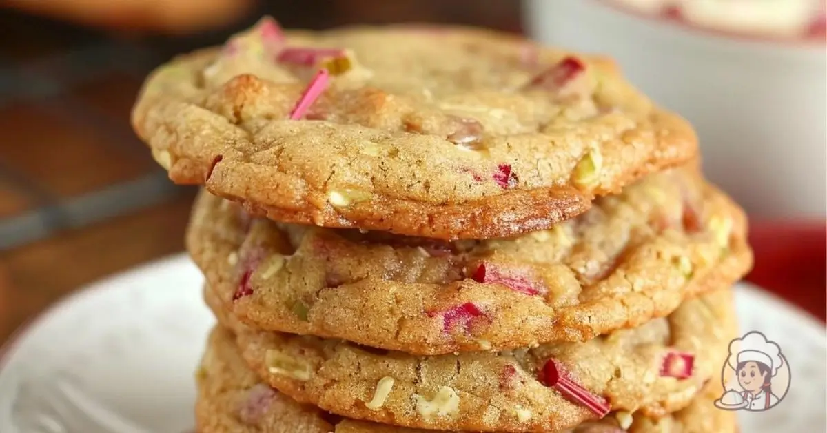 Brown Sugar Rhubarb Cookies