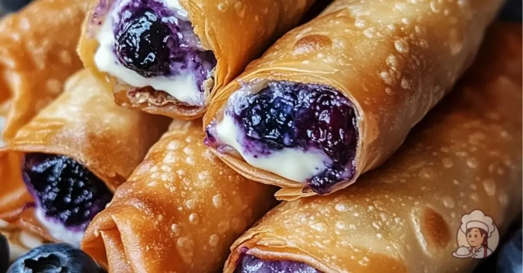 Blueberry Cream Cheese Egg Rolls Recipe