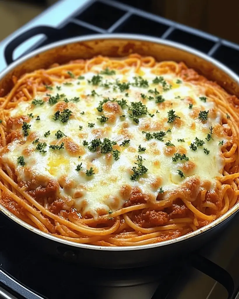 Baked Cream Cheese Spaghetti Delight