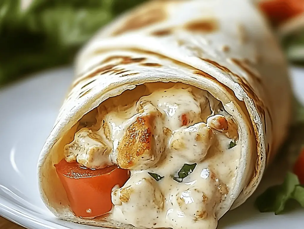 Chicken Alfredo Wraps