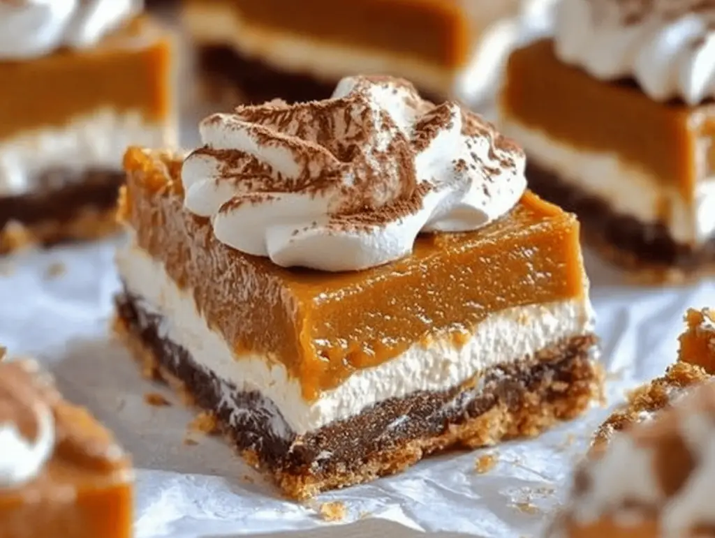 Pumpkin Cream Cheese Dream Bars