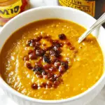 Pumpkin Lentil Soup With Chili Crisp