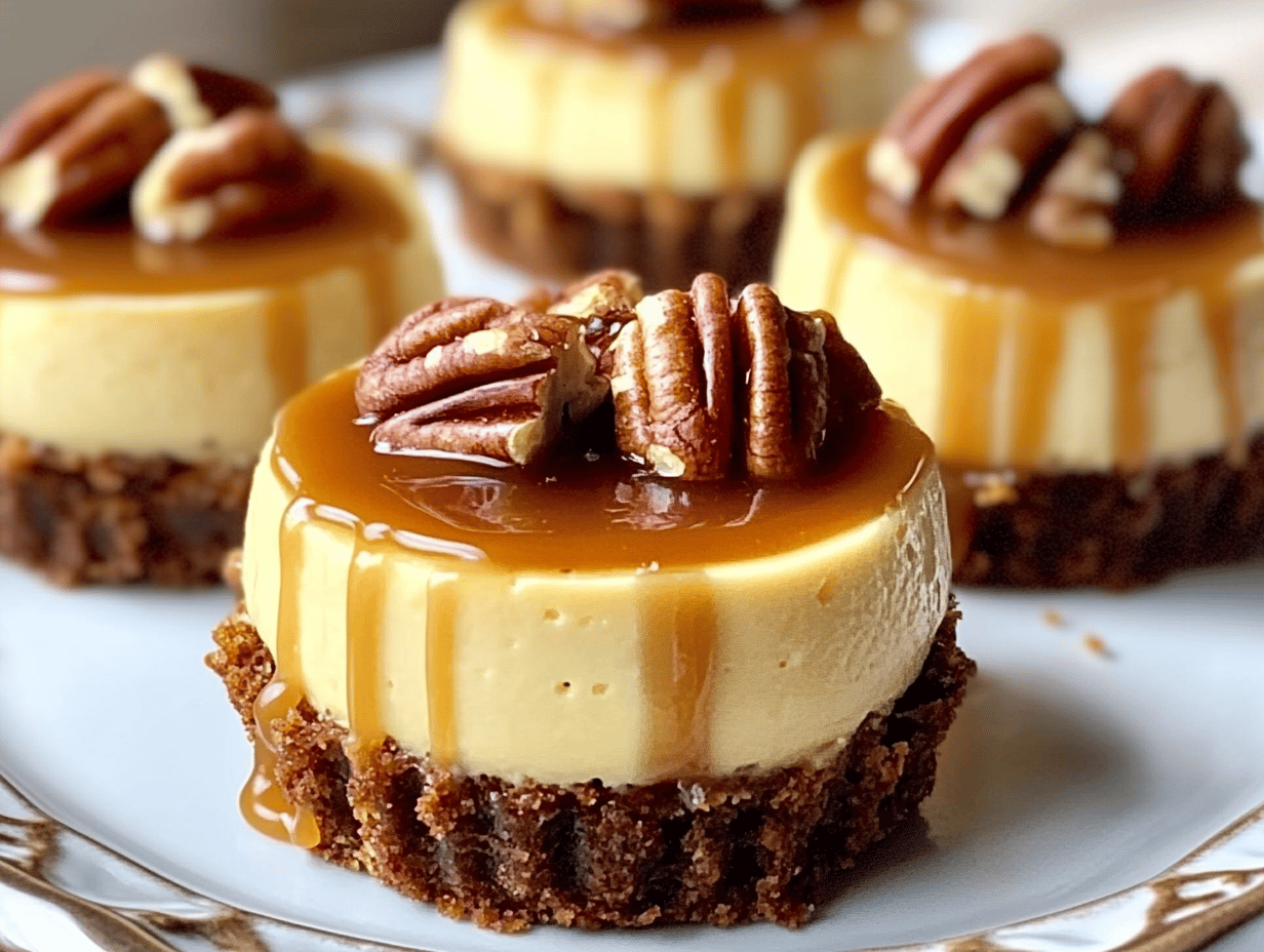 Mini Pecan Pie Cheesecakes