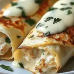 Cheesy Garlic Chicken Wraps