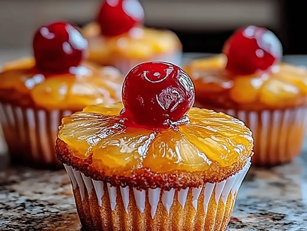 Pineapple Upside-Down Cupcakes