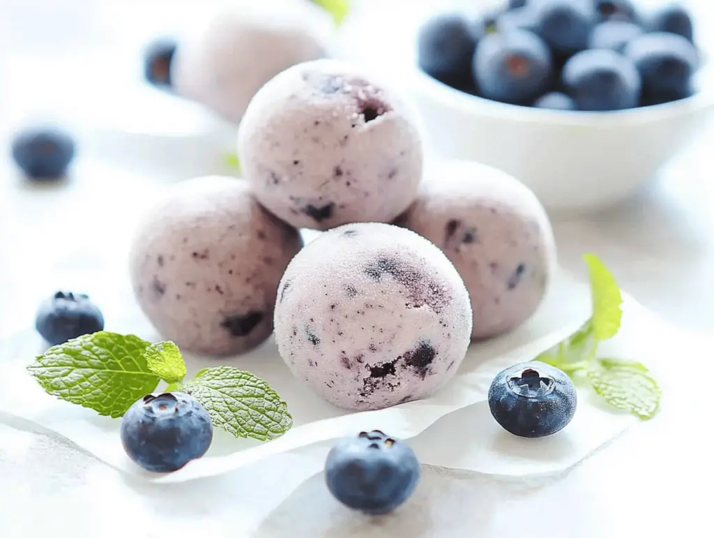 Blueberry Cheesecake Protein Balls