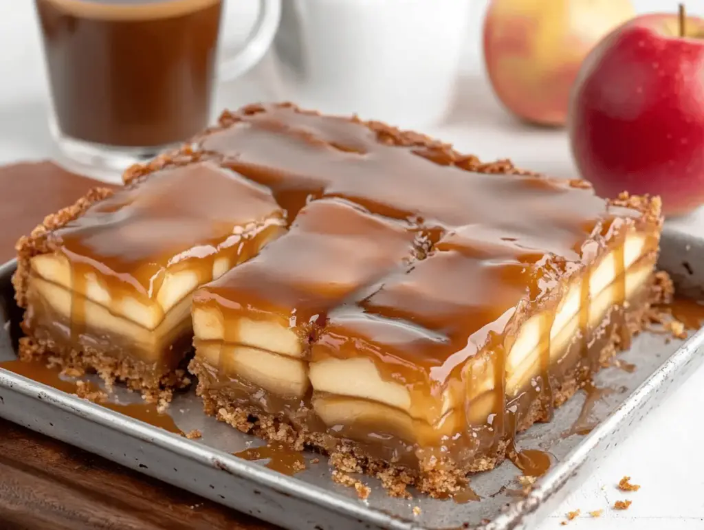 Caramel Apple Eclair Cake