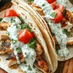 Mediterranean Chicken Gyros with Creamy Feta Tzatziki