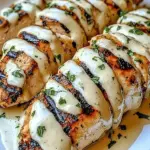 Baked Caesar Chicken with Creamy Parmesan Sauce