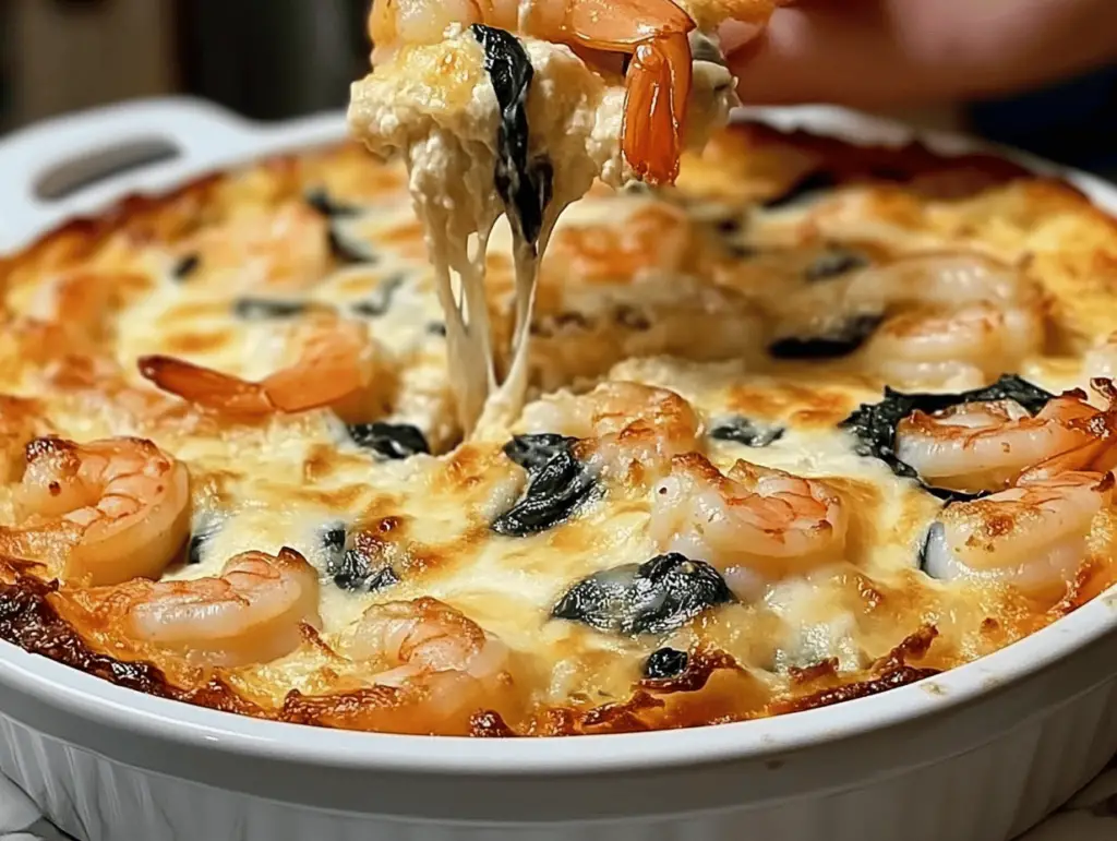 Creamy Shrimp and Crab Spinach Dip