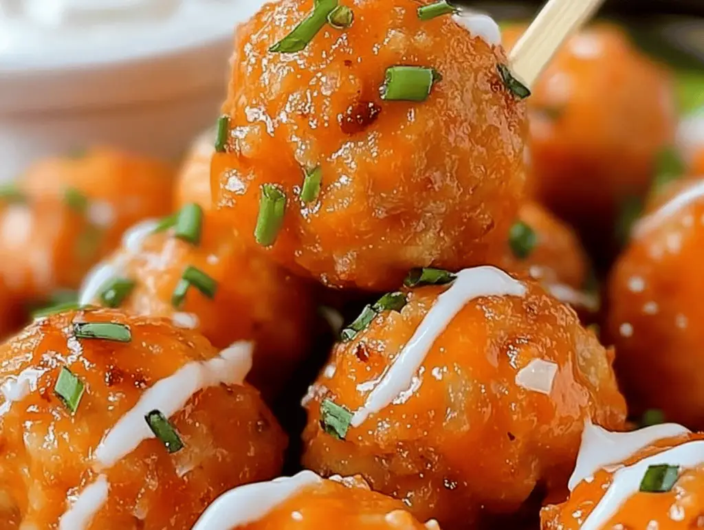 Buffalo Chicken Meatballs