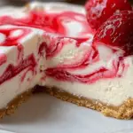 Strawberry Swirl Cheesecake