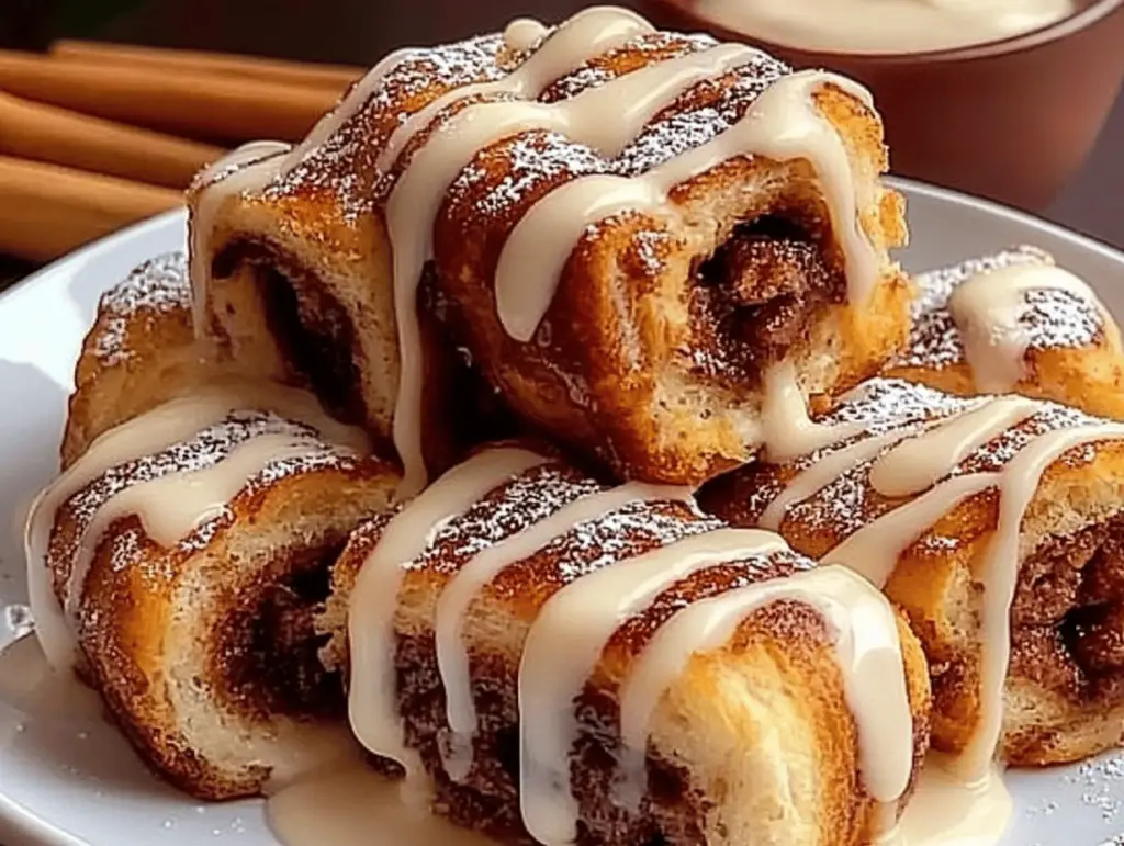 Cinnamon Roll French Toast Roll-Ups