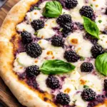 Blackberry Basil Ricotta Pizza