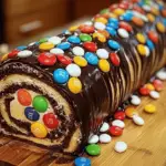 Delicious M&M's Ferrero Oreo Roll Cake Recipe