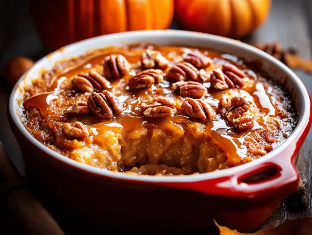 Pumpkin Pecan Cobbler