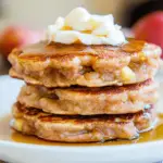 Apple Pie Pancakes with Vanilla Maple Syrup