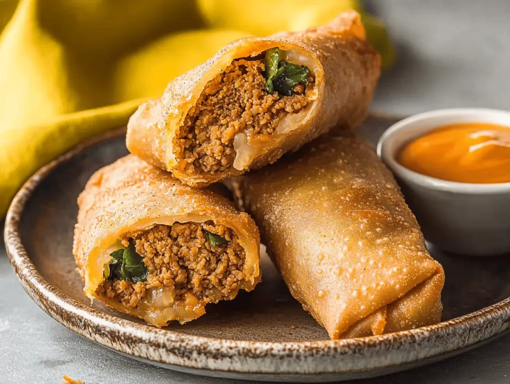 Cajun Boudin Egg Rolls