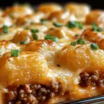 Cheesy Tater Tot Meatloaf Casserole