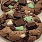 Delicious Mint Chocolate Chunk Cookies!