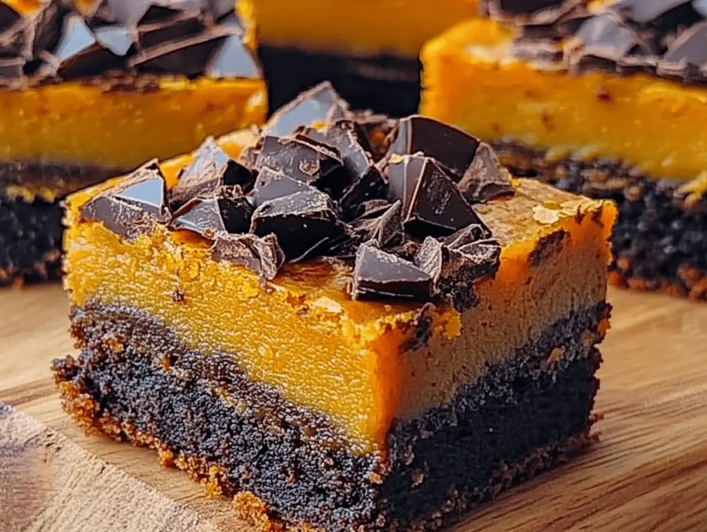 Irresistible Chocolate Pumpkin Bars for Fall!